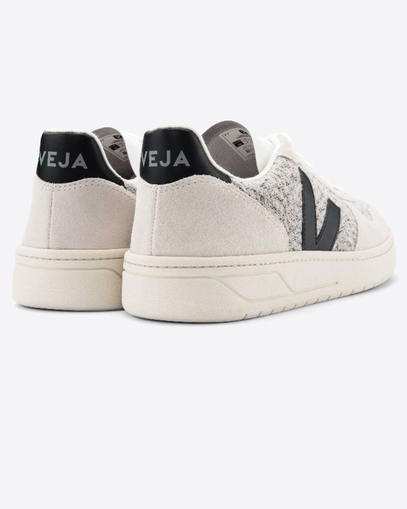 Sneakers V-10 Flannel Snow Black Femme - Veja