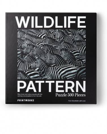 Puzzle Zebra Wildlife Pattern - Printworks