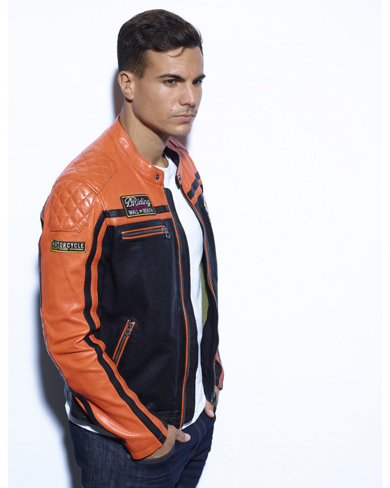 Blouson cuir Homme Perkins - Daytona 73