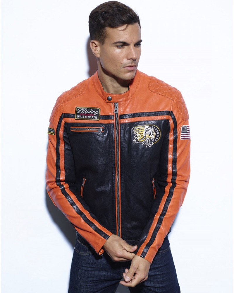 Blouson cuir Homme Perkins - Daytona 73