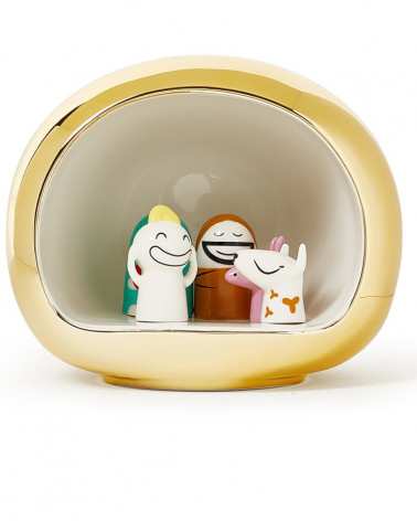 CrÃ¨che en porcelaine Presepe avec 5 santons - Alessi