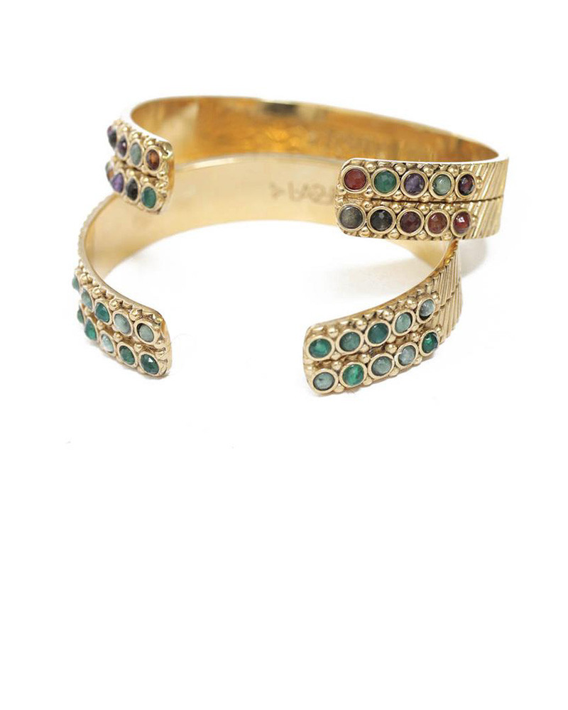 Bracelet manchette double Jasmine - LA2l Bracelet manchette double Jasmine - LA2l