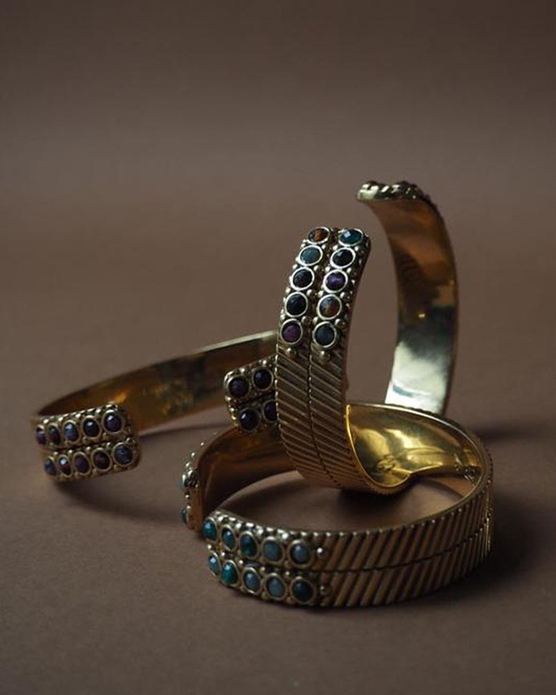 Bracelet manchette double Jasmine - LA2l Bracelet manchette double Jasmine - LA2l