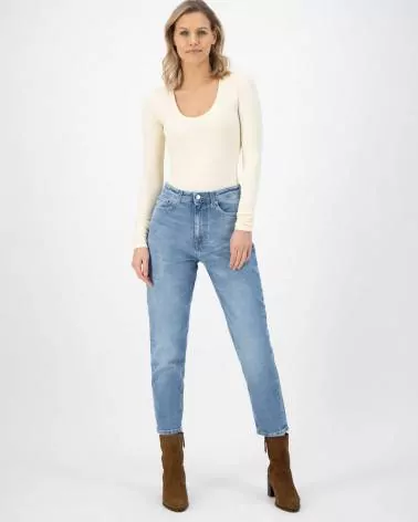 Jean femme Mams Stretch Tapered Old Stone - Mud Jeans