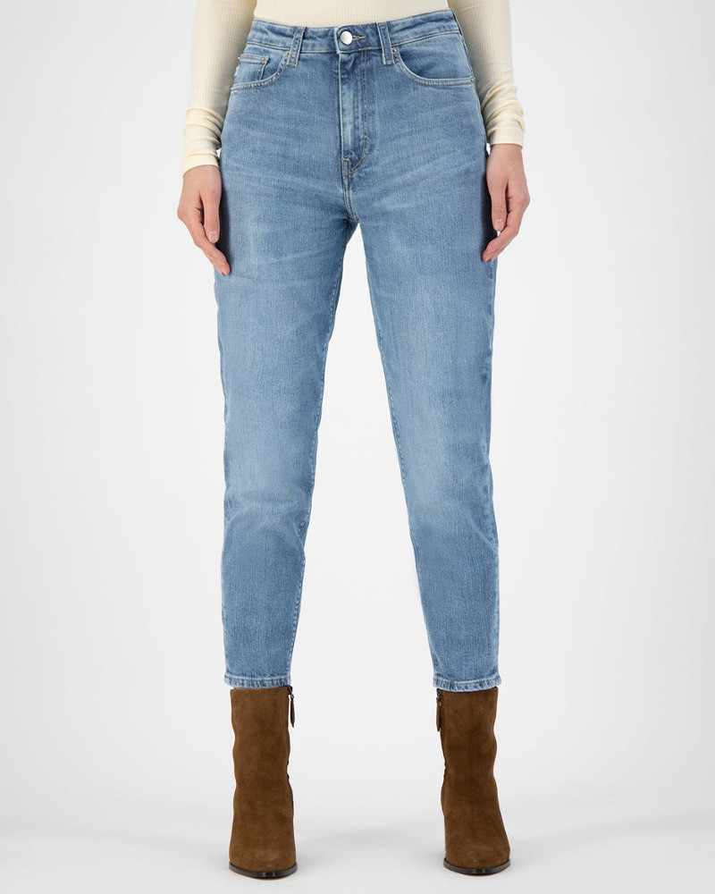 Jean femme Mams Stretch Tapered Old Stone - Mud Jeans