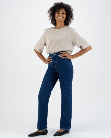 Jean femme Relax Rose Stone Indigo - Mud Jeans