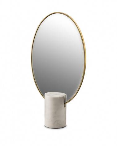 Miroir à poser Ovale en marbre - Pols Potten