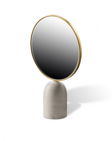 Miroir à poser Rond en marbre - Pols Potten