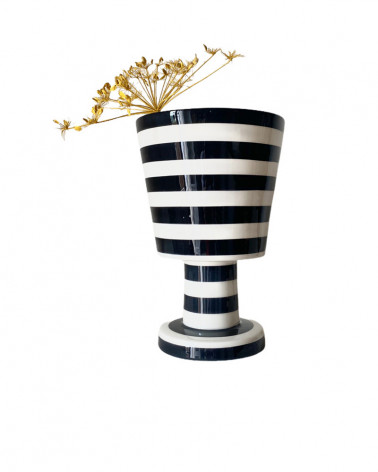 Vase Pokal à rayures - Mani by Britta Herrmann