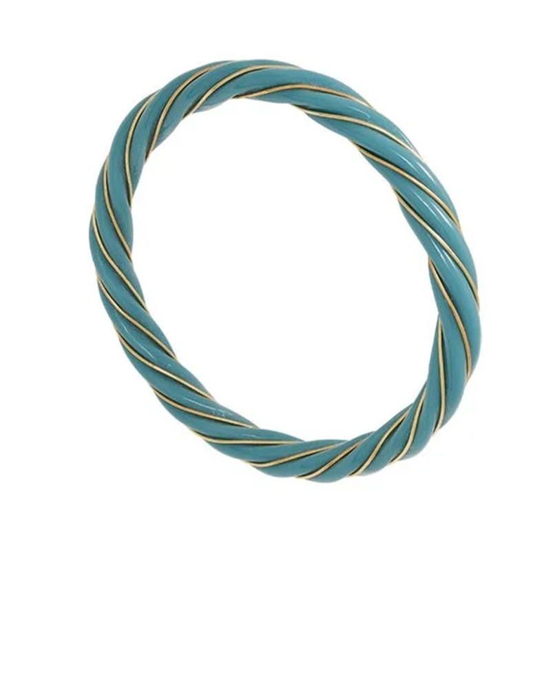 Bracelet résine plaqué or Torsade - LA2l Bracelet résine plaqué or Torsade - LA2l