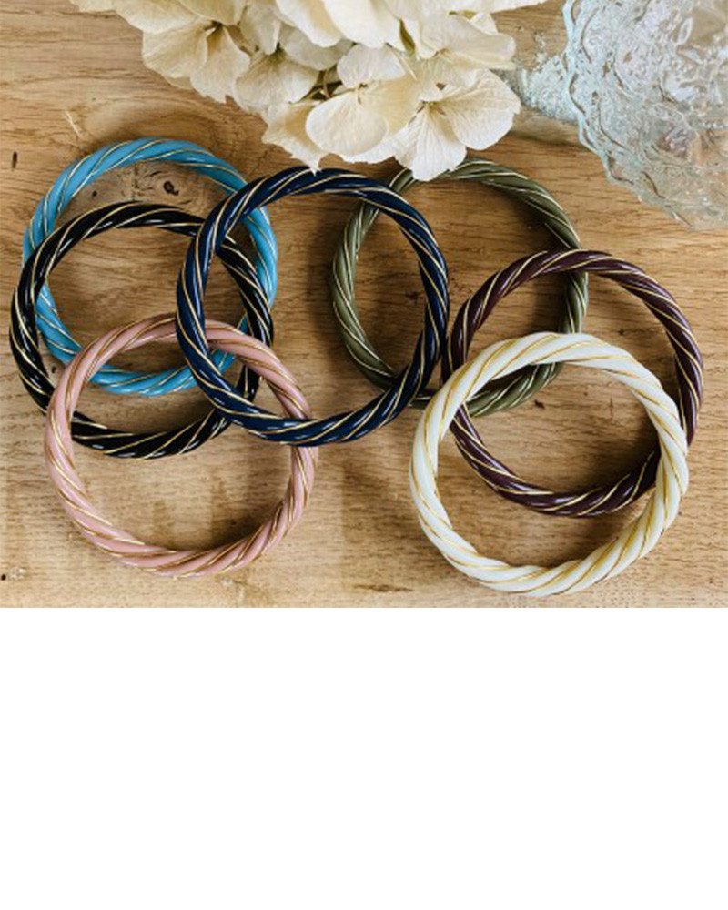 Bracelet résine plaqué or Torsade - LA2l Bracelet résine plaqué or Torsade - LA2l