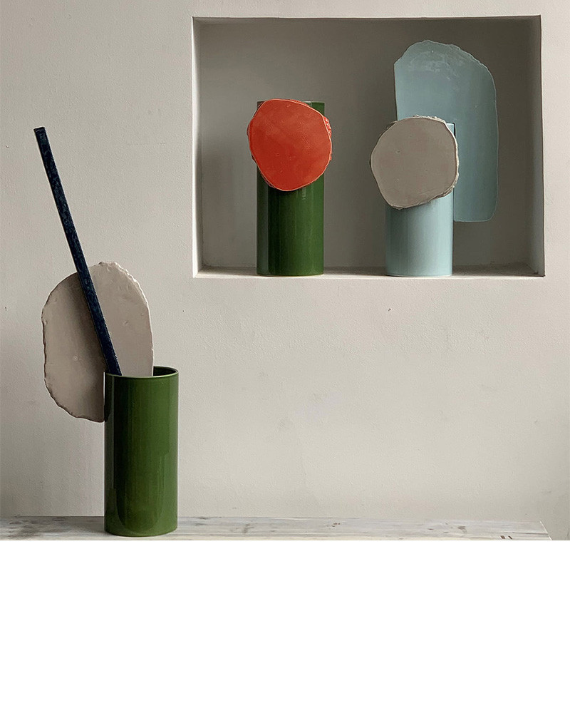 Vases en céramique Découpage Ronan & Erwan Bouroullec - Vitra