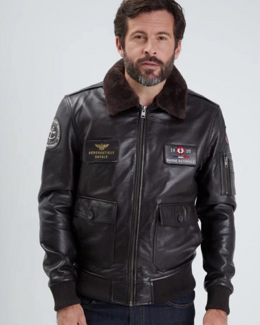 Blouson aviateur en cuir homme Am+Fur - Daytona 73