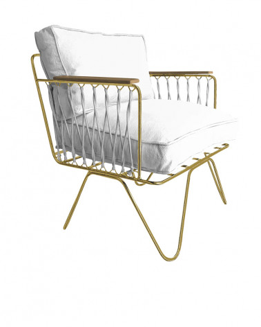 Fauteuil Croisette en coton - Honoré