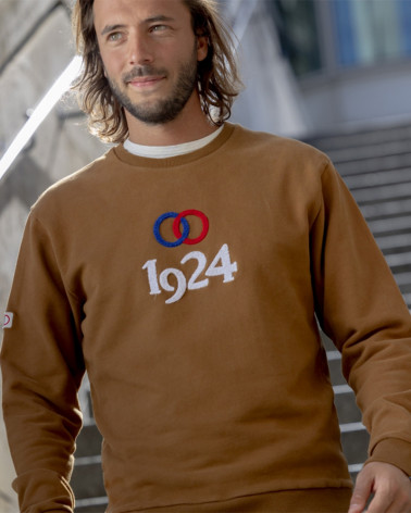 Sweat vintage 1924 anneaux - Sports d'Epoque