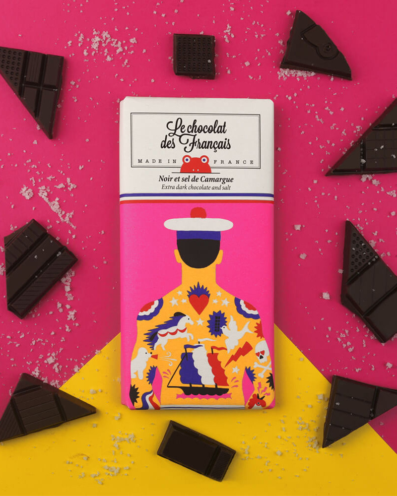 Tablette de chocolat 80g Bio noir - Le chocolat des Français