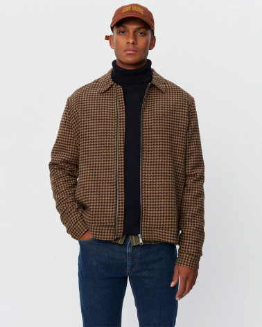 Blouson Manuel Houndstooth Wool Jacket - Les Deux