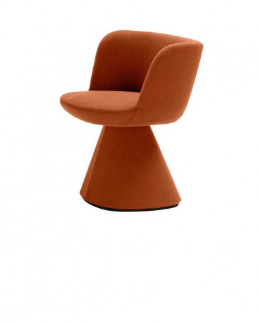 Chaise rembourrée pivotante avec accoudoirs Flair O' - B&B Italia
