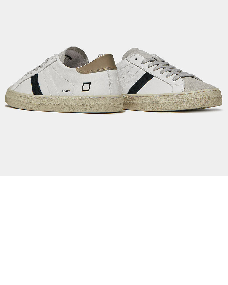 Sneakers homme Hill Low Vintage Calf White-Metal - D.A.T.E.