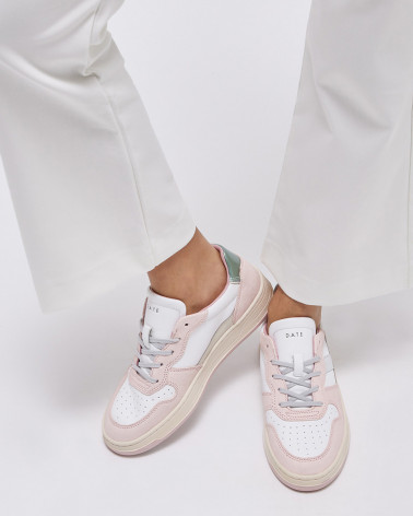 Sneakers femme Court 2.0 Colored White-Pink W 8B - D.A.T.E.