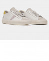 Sneakers femme Hill Low Vintage Calf White-Yellow - D.A.T.E.