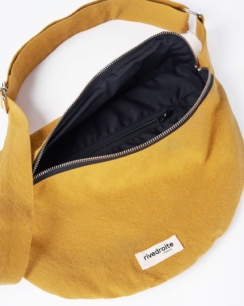 Sac Custine XL Le Sac Banane Moutarde - Rive Droite Sac Custine XL Le Sac Banane Moutarde - Rive Droite
