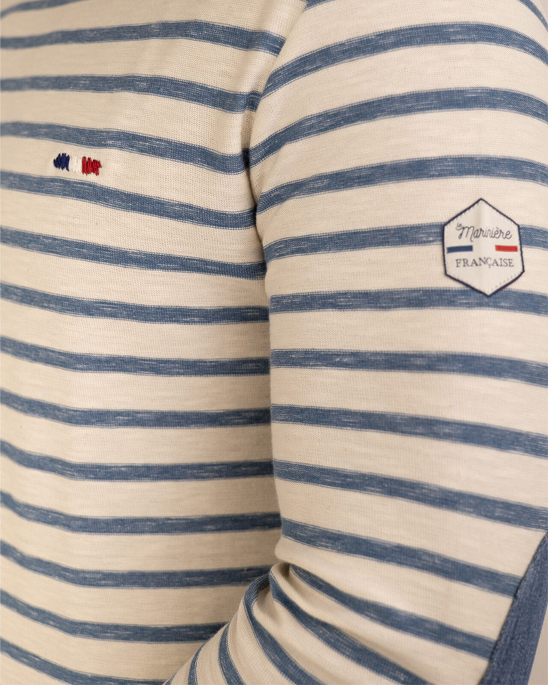 Marinière en jersey flammé Marcel - La Marinière Française
