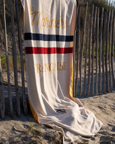 Grande serviette de plage Ana - La Marinière Française