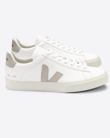 Sneakers femme Campo Chromefree Leather Extra White Natural - Veja