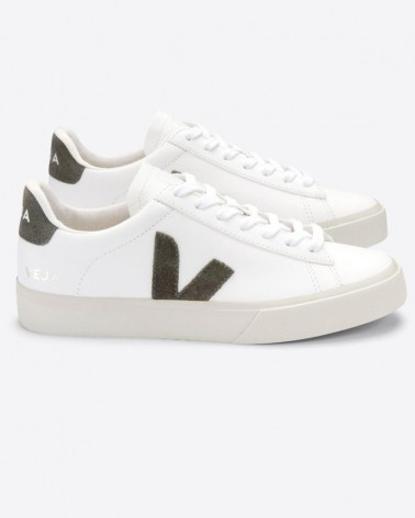 Sneakers homme Campo Chromefree Leather Extra White Kaki - Veja