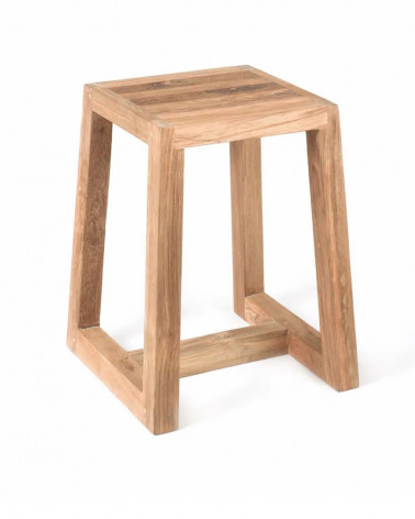 Tabouret en teck recyclé Hermosa - Gescova