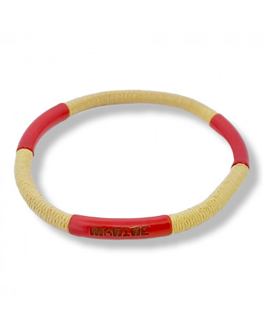 Bracelet épais rouge Kito Hop - Manine