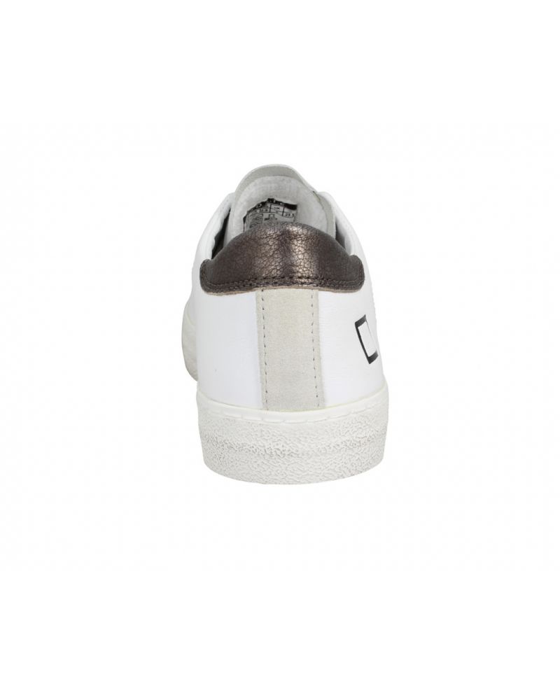Sneakers femme Hill Low Calf White-Platinum - D.A.T.E.