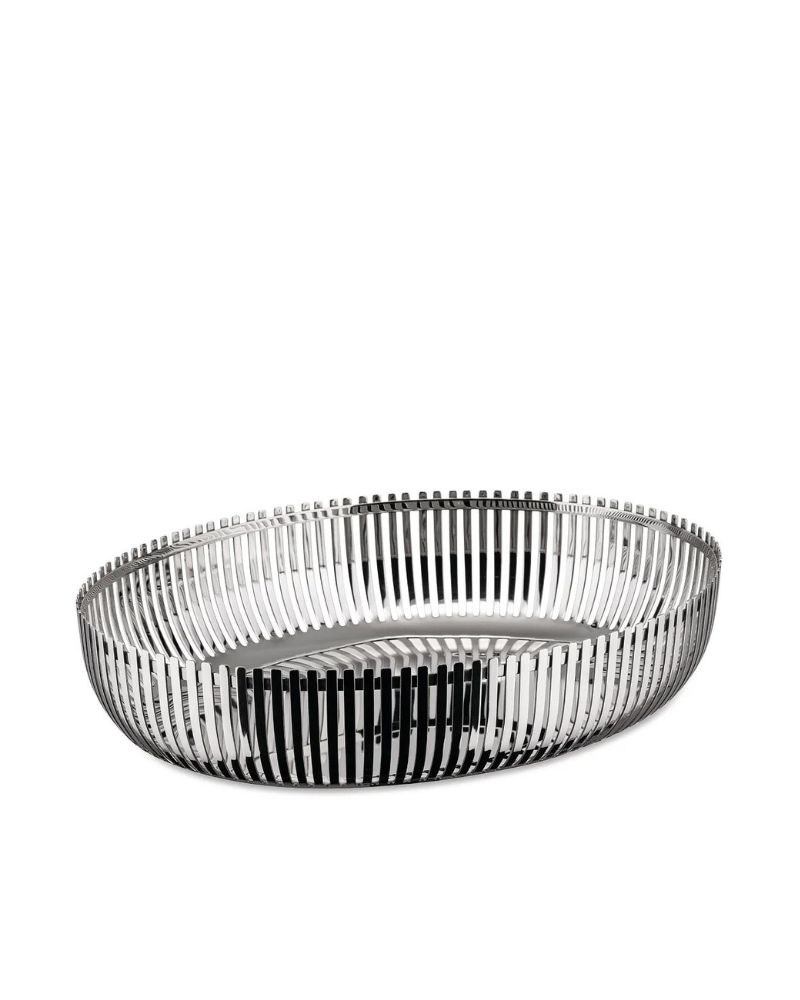Corbeille ovale en acier PCH06_26 - Alessi Corbeille ovale en acier PCH06_26 - Alessi