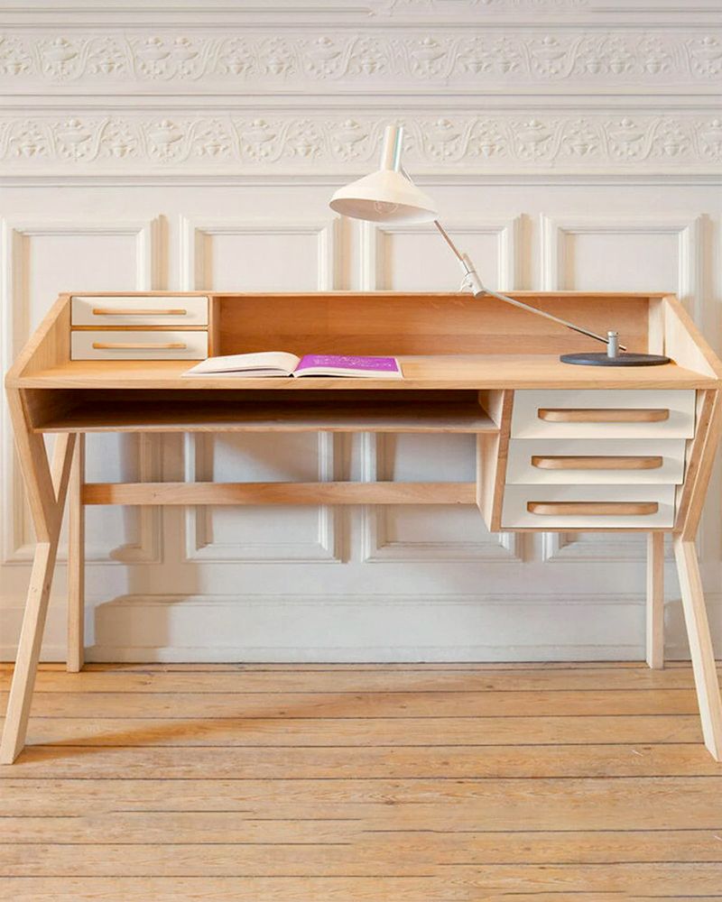 Bureau Origami en chêne - Ethnicraft Bureau Origami en chêne - Ethnicraft