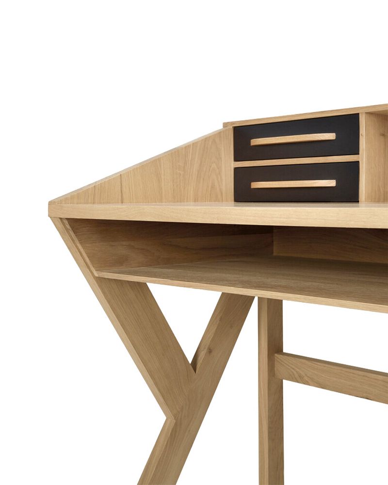 Bureau Origami en chêne - Ethnicraft Bureau Origami en chêne - Ethnicraft