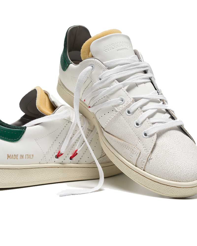 Baskets Hommes Stripeless Ultim Dual White-Green - Hidnander Baskets Hommes Stripeless Ultim Dual White-Green - Hidnander