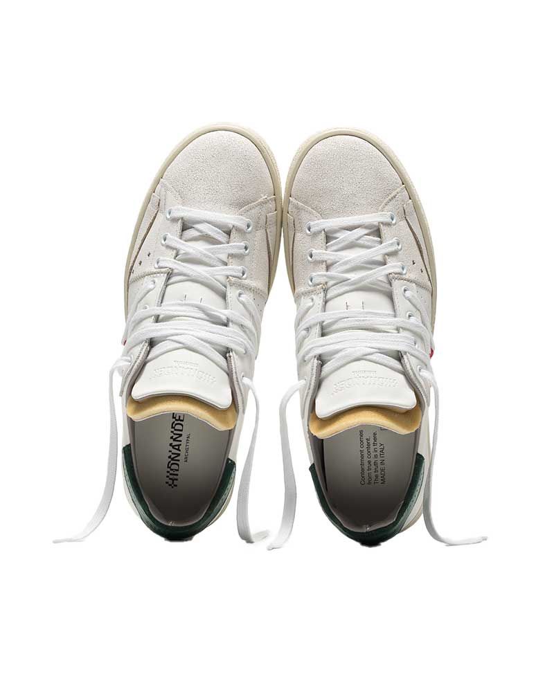Baskets Hommes Stripeless Ultim Dual White-Green - Hidnander Baskets Hommes Stripeless Ultim Dual White-Green - Hidnander