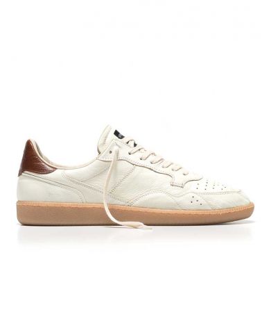 Sneakers hommes Mega T White-Brown - Hidnander