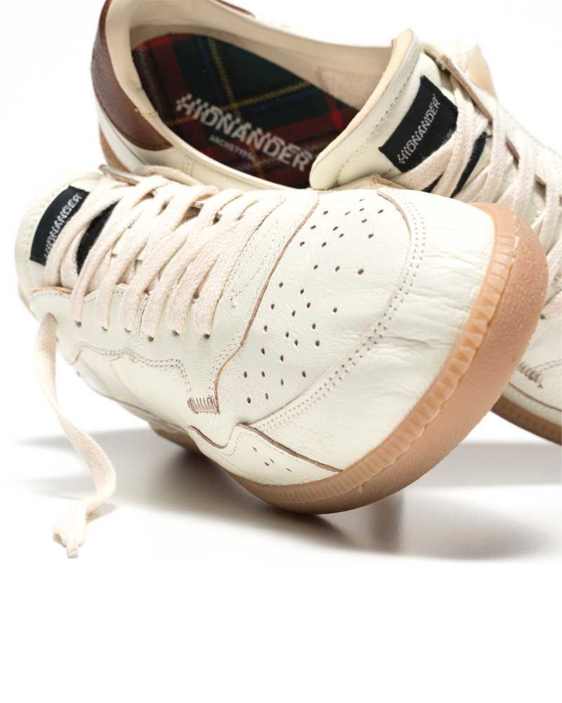 Sneakers hommes Mega T White-Brown - Hidnander