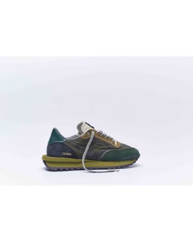 Sneakers Hommes Tenkei Track Edition Green-Camouflage - Hidnander