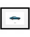 Affiche Le Duo Aston Martin DBS Bleue - Image Republic