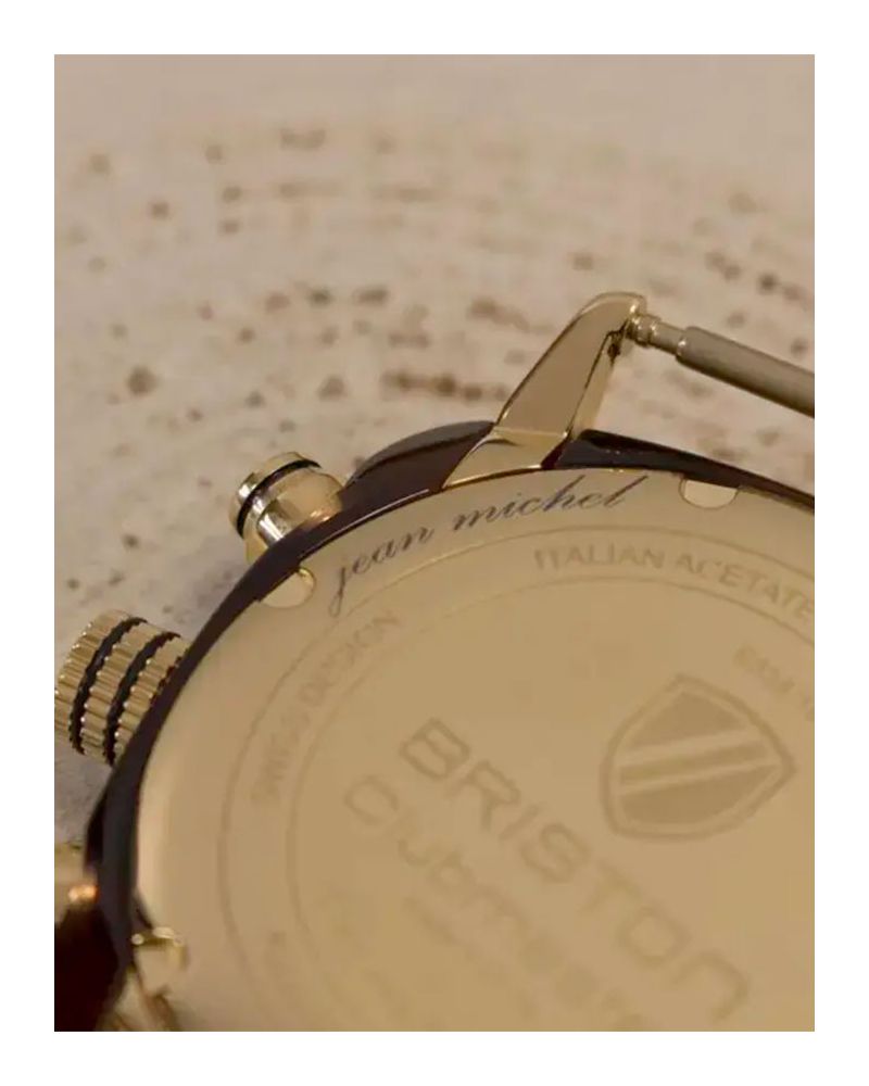 Montre Clubmaster Sport Chrono acétate Vert anglais - Briston Montre Clubmaster Sport Chrono acétate Vert anglais - Briston