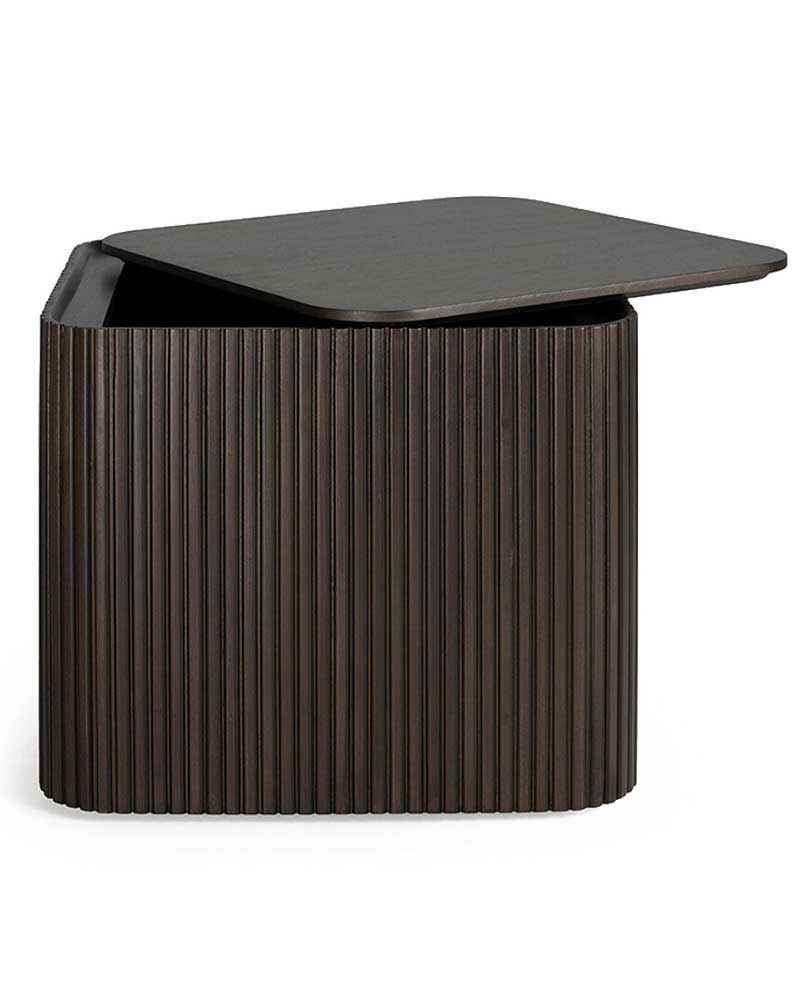 Table d'appoint Roller Max en acajou - Ethnicraft Table d'appoint Roller Max en acajou - Ethnicraft