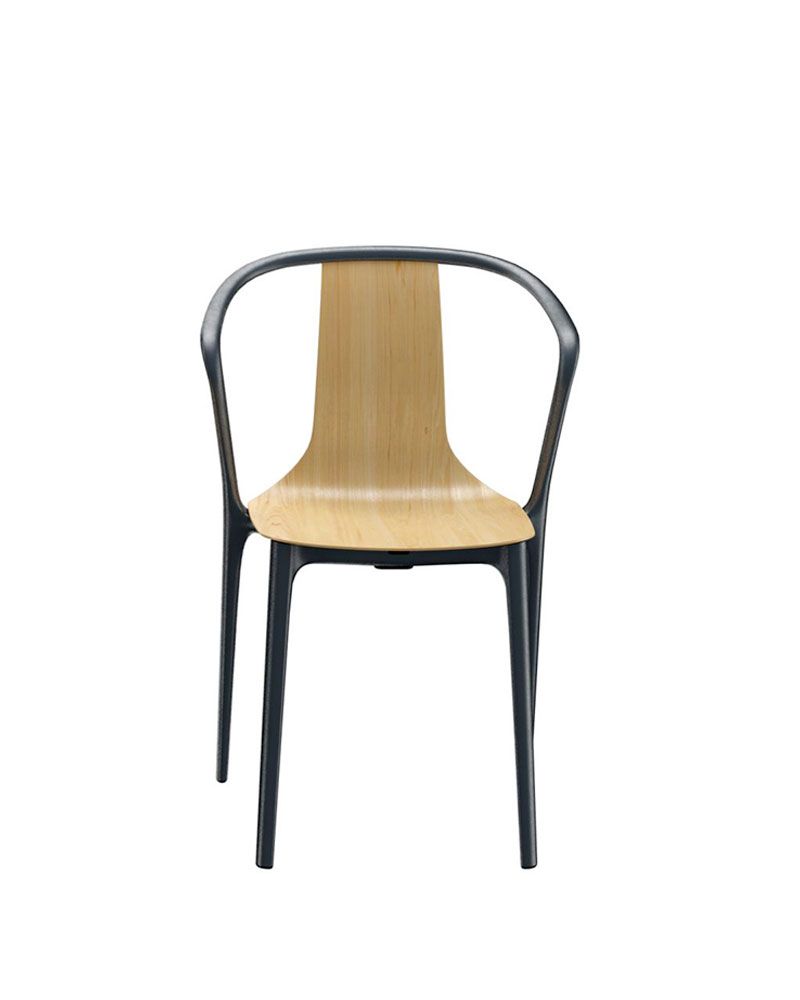 Chaise Belleville Armchair Wood Chêne naturel - Vitra