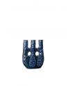 Vase en terre cuite émaillée King Bleu Moucheté - Floating House Collection