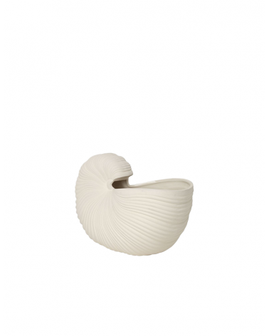 Vase coquillage en grès Shell Pot Off White - Ferm Living