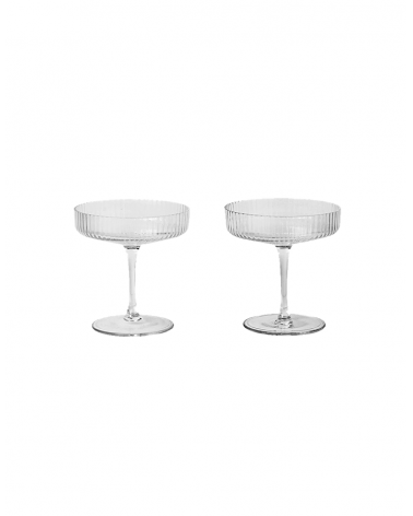 Ripple coupes à Champagne Set of 2 - Ferm Living