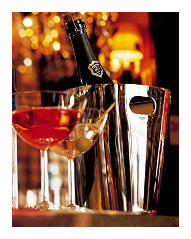 Alessi JM21 Bolly Design Flaschenkühler Van Edelstahl - Glanzend