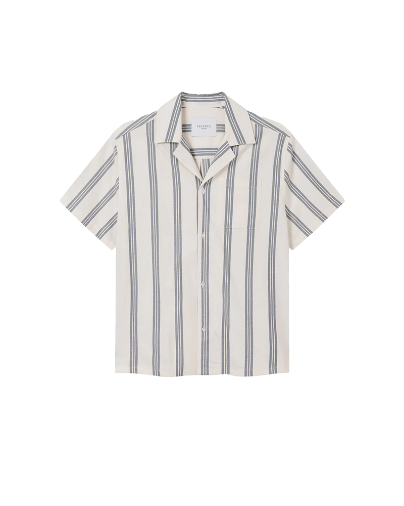 Chemise à rayures manches courtes Lawson Stripe SS - Les Deux